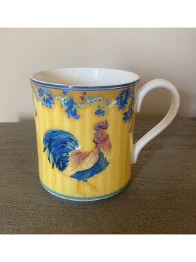 Vintage 1999 Fitz & Floyd Coq Du Village Rooster Cup 4” Height Discontinued